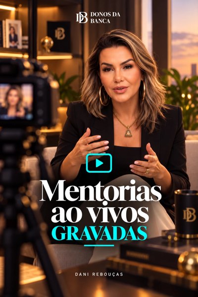 Capa do treinamento +100 horas de Mentorias ao vivo gravadas