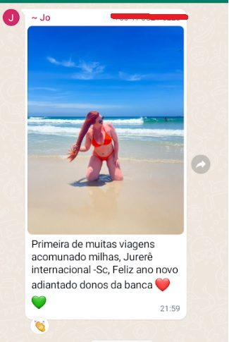 Print de aluna ou aluno: Jo, Jurerê Internacional